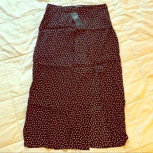 A&F High-Slit Midi Skirt